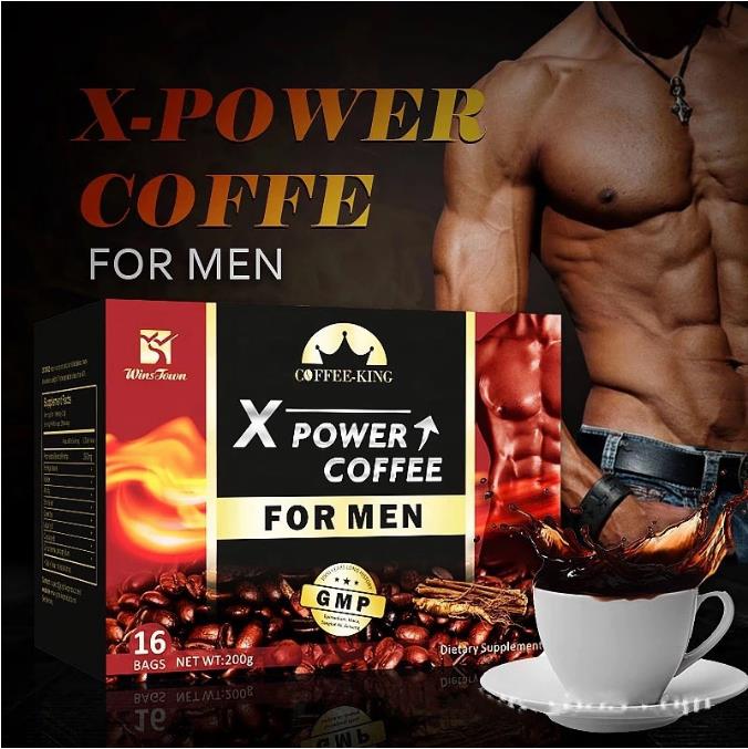 Maca Tongkat Ali Men's Power Instant Coffee Enhance Libido Relieve Fatigue Stress Promote Erection Man's Health Product Sex Tea