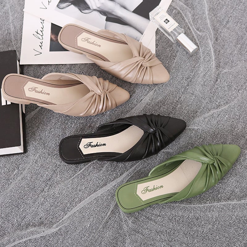 New Fashion Half Slippers for Women Outwear Foreign Trade Slippers Cross border E-commerce Plastic Women's Shoes Fashion Fa