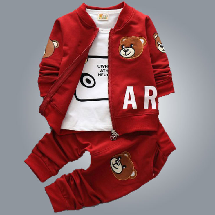 Children's suit Three sets of spring boys pure cotton personality in children casual clothes