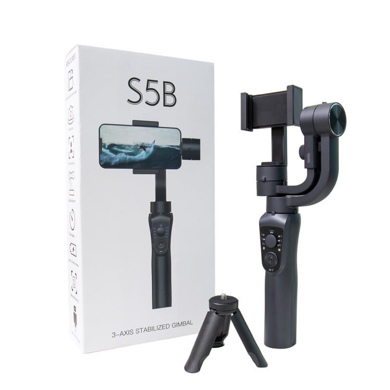 S5B Smartphone Gimbal Stabilizer 3-Axis Phone Gimbal for Xiaomi Huawei iPhone 14 Pro Max YouTube TikTok Vlog Video Record
