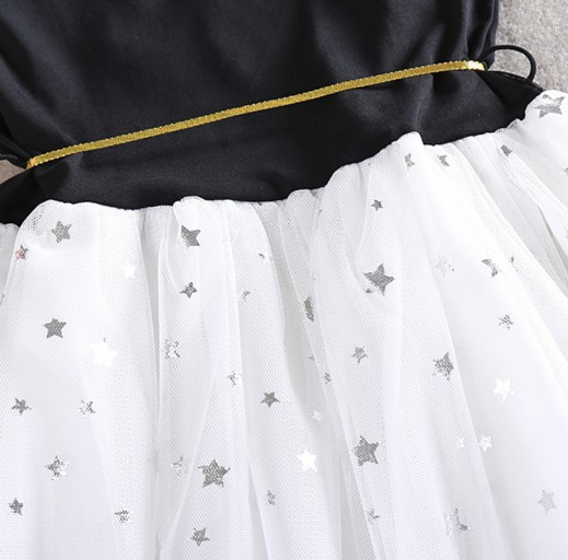 Five star girl's Vest Sleeveless Dress Chiffon children's skirt princess skirt children's