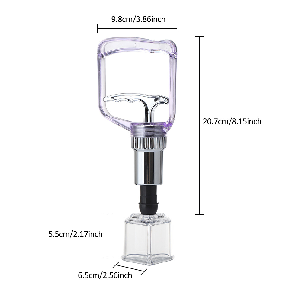 Cardioid type vacuum cupping kit pull out a vacuum apparatus therapy relax massagers curve suction pumps