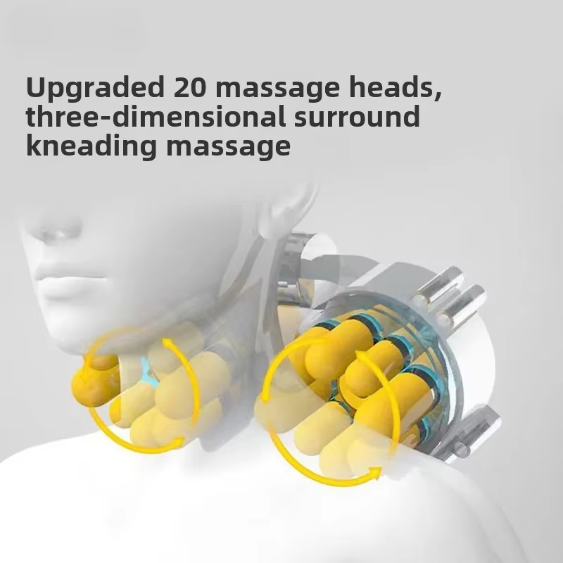 Neck Shoulder Massager Heated Adjustable Intensity Multiple Modes for Muscle Relaxation Pain Relief Home Office Car Use