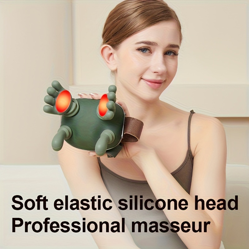 Electric Shiatsu Neck Shoulder Back Massager Finger Pressure Deep Kneading Muscle Relaxation for Stress Relief