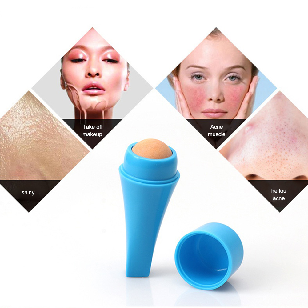 Mini Volcanic Stone Oil Absorbing Ball Facial Pore Reduction Facial Cleansing Roller Beauty Instrument Facial Skin Care Tool