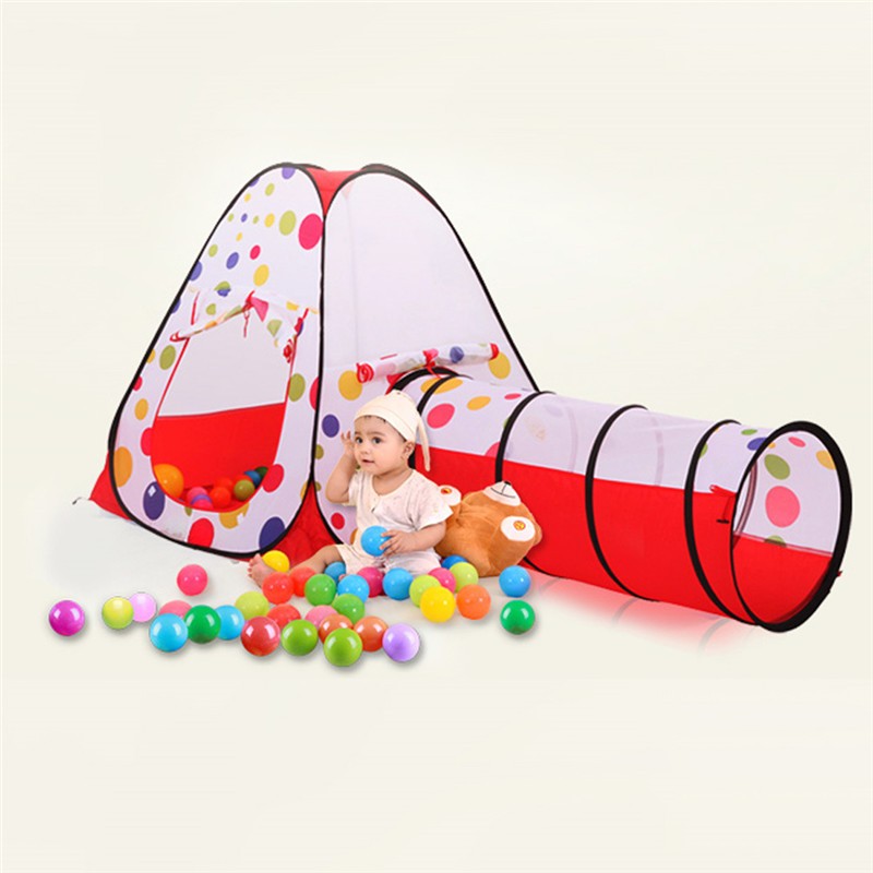 3Pcs/Set Play Tent Baby Toys Ball Pool for Children Tipi Tent Pool Ball Pool Pit Baby Tent House Crawling Tunnel Ocean Kids Tent