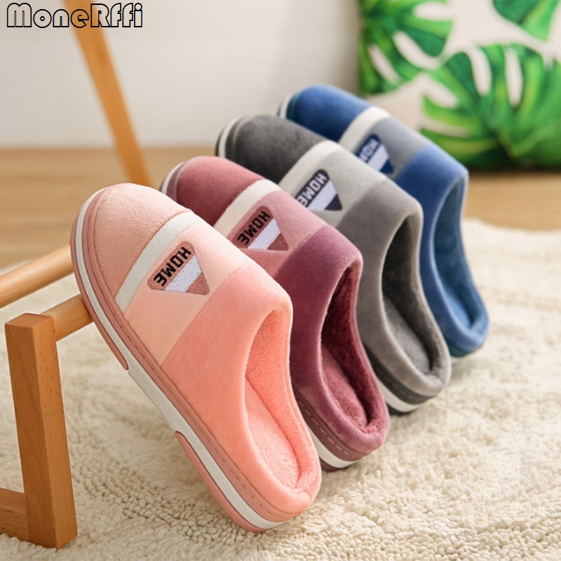 Premium Winter Cotton Slippers for Men – Classic Stripe Aesthetic, Durable Sole & All-Day Comfort