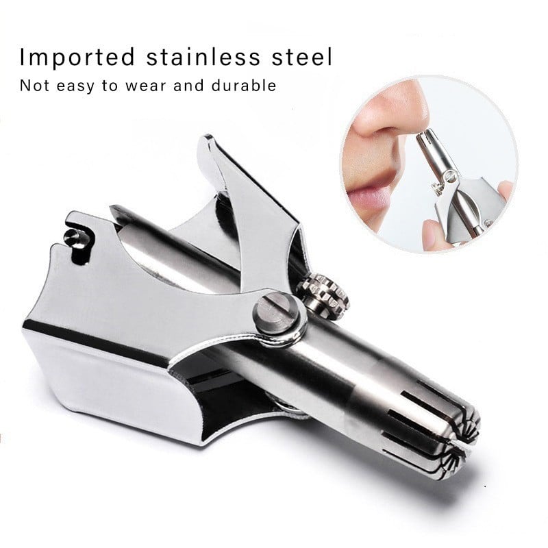 Nose Hair Ear Trimmer For Men Stainless Steel Manual Washable Portable Tondeuse Nez Hair Remover Nose Vibrissa Razor Shaver