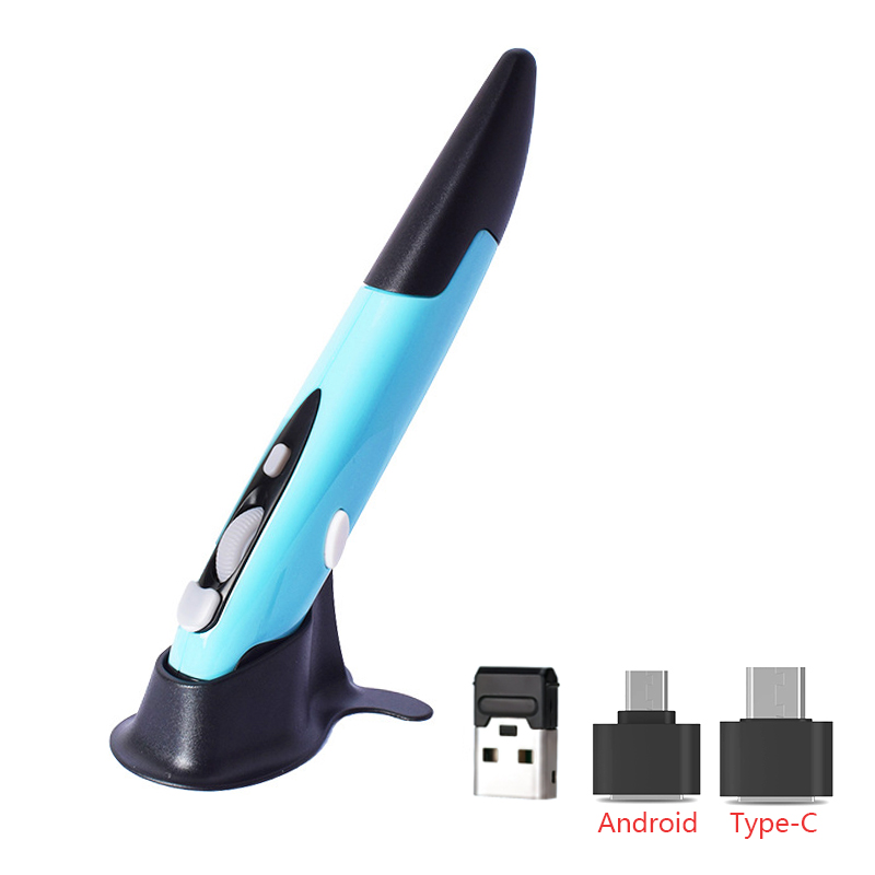 New 2.4G Wireless Mouse Pen Personality Creative Vertical Pen-Shaped Stylus Battery Mouse Suitable For PC And Laptop Mice