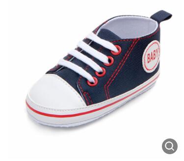 0-12M Bbay Slip-On First Walkers Newborn Toddler Canvas Sneakers Baby Boy Girl Soft Sole Crib Shoes First Walkers