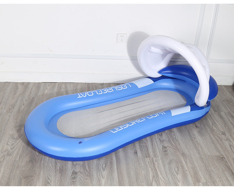 PVC Summer Inflatable Foldable Back Floating Row Swimming Pool Water Hammock Air Mattress Sleeping Bed Beach Sport Lounger Chair