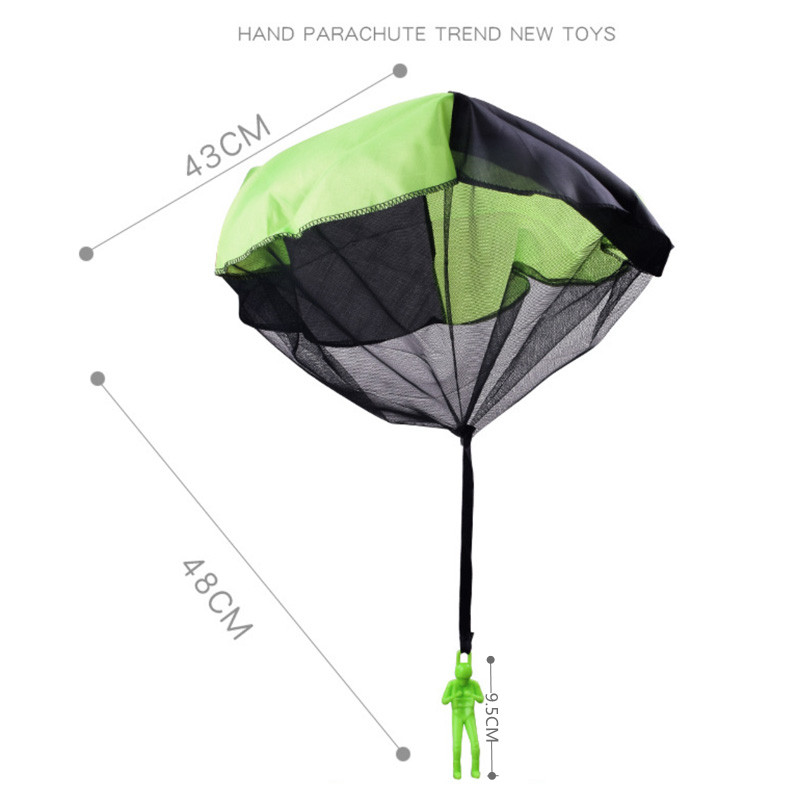 Kids Hand Throwing Parachute Toy for Children's Educational Parachute with Figure Soldier Outdoor Fun Sports Play Game Kids Game