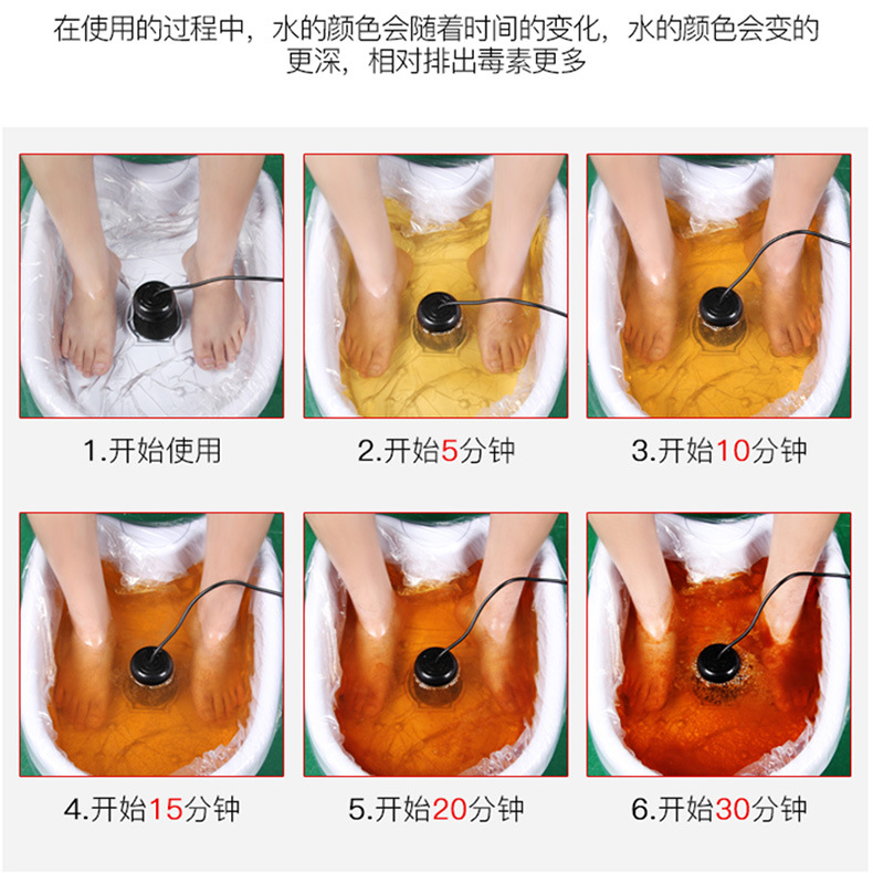 New Detox Foot Spa Machine Dual Ion Cleansing Device 2 LCD Screen User With Massager Acupuncture Pads Wrist Belt Free Ship