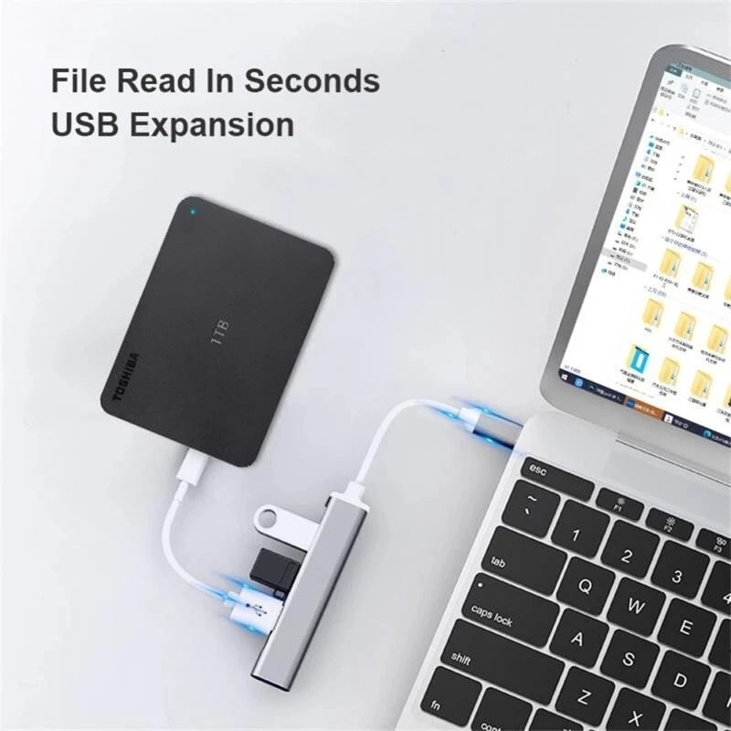 Type C Extender Hub Hub Docking Station USB C One to Four Computer Splitter USB 3.0