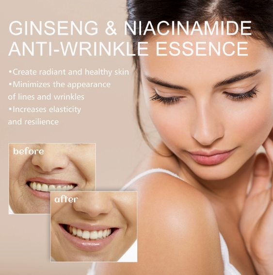 100ml Ginseng Essence for Skin Tightening Rejuvenate the Face Moisturing Nourishing Nicotinamide Hyaluronic Acid Facial Serum