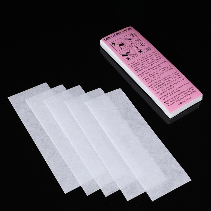 50pcs Removal Nonwoven Body Cloth Hair Remove Wax Paper Rolls Hair Removal Epilator Wax Strip Paper Roll