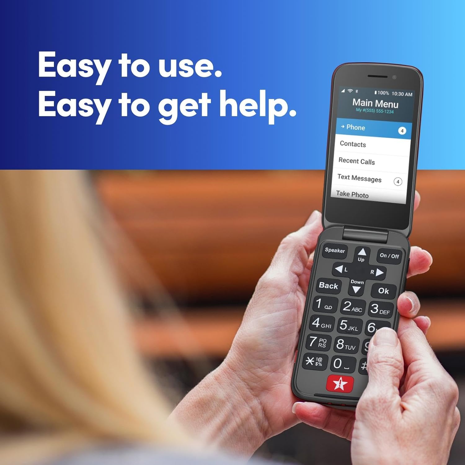 LIVELY Jitterbug Flip2 - Flip Cell Phone for Seniors - Not Compatible with Other Wireless Carriers - Must Be Activated Phone Plan - No SIM Needed - Re