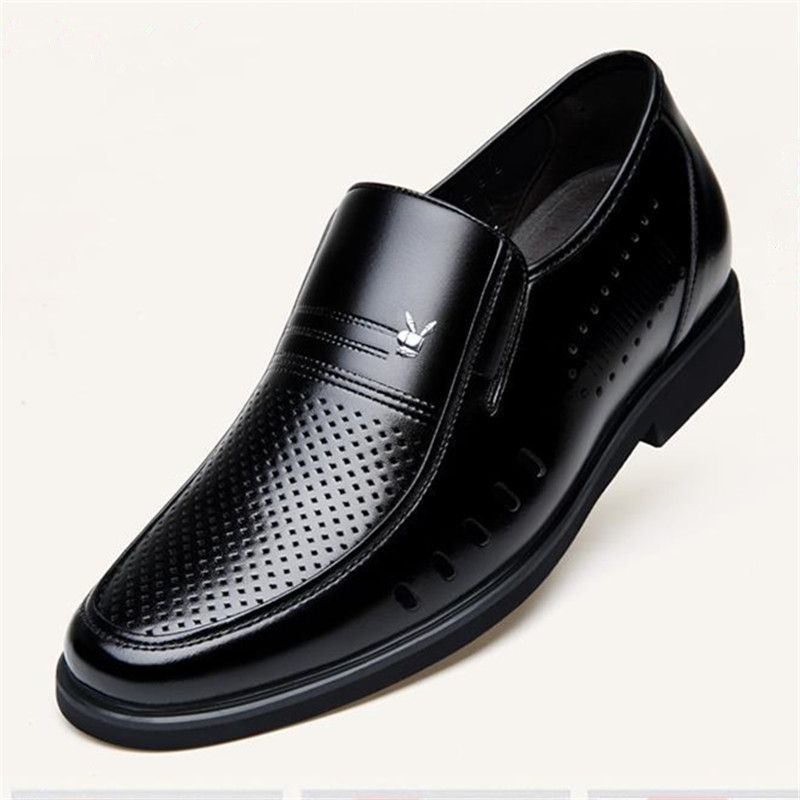 Hollow Summer Plastic British Casual Business Formal Leather Shoes Men Shoes Single Shoes Casual Shoes Men Leather Shoes