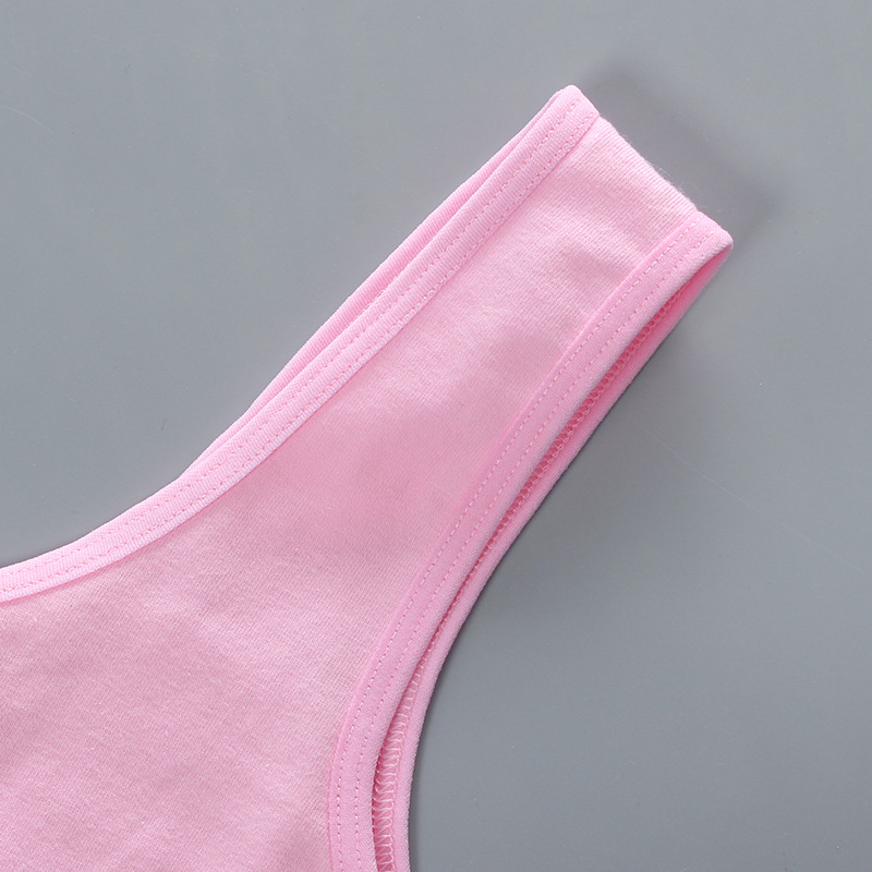 Teen girl bra vest cotton spandex sports big girl kids underwear letters