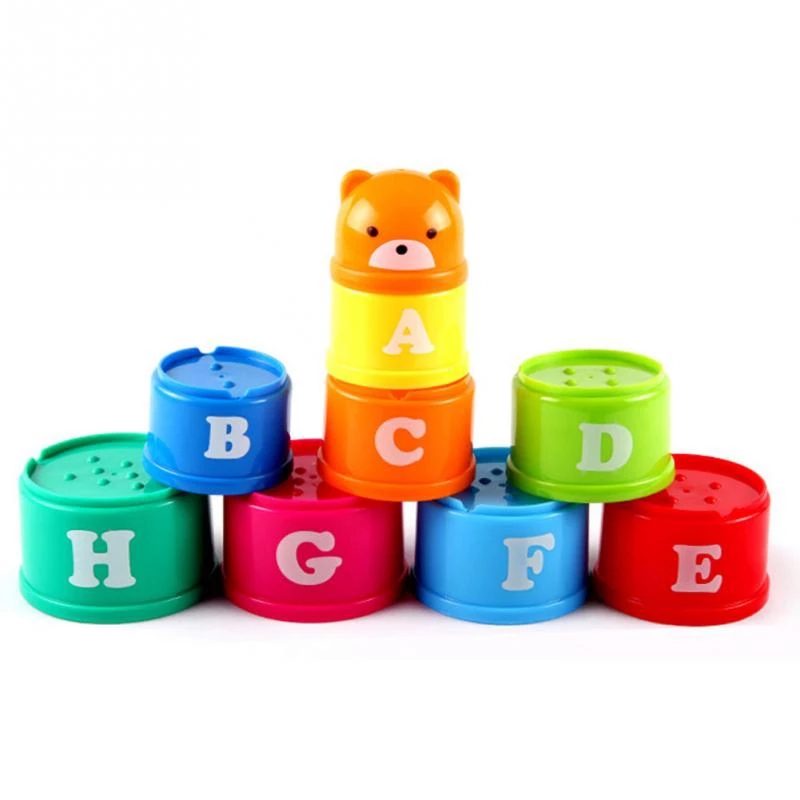 Early Childhood Education Puzzle Toys Jane Fun Fun Stacked Cups