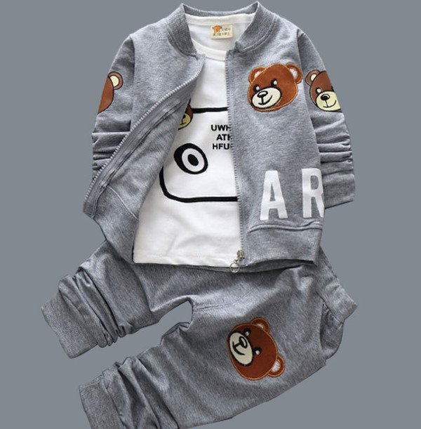 Children's suit Three sets of spring boys pure cotton personality in children casual clothes