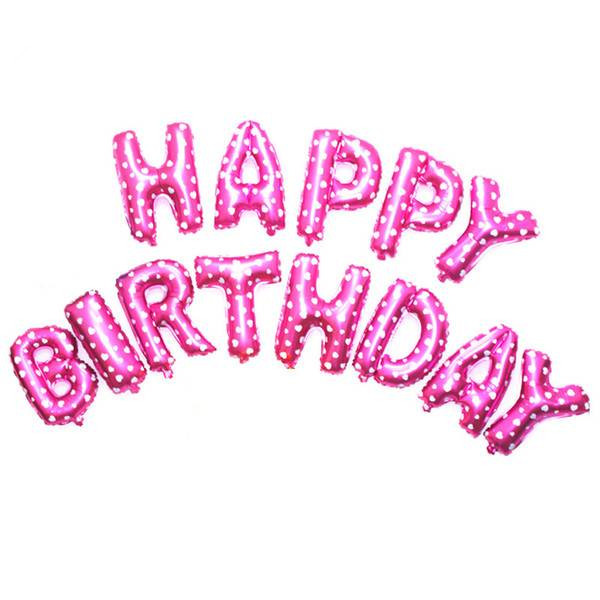 Foil Balloons 16INCH Happy Birthday letter Balloons balls birthday Party Decorations kids Baby Shower Helium Balloons