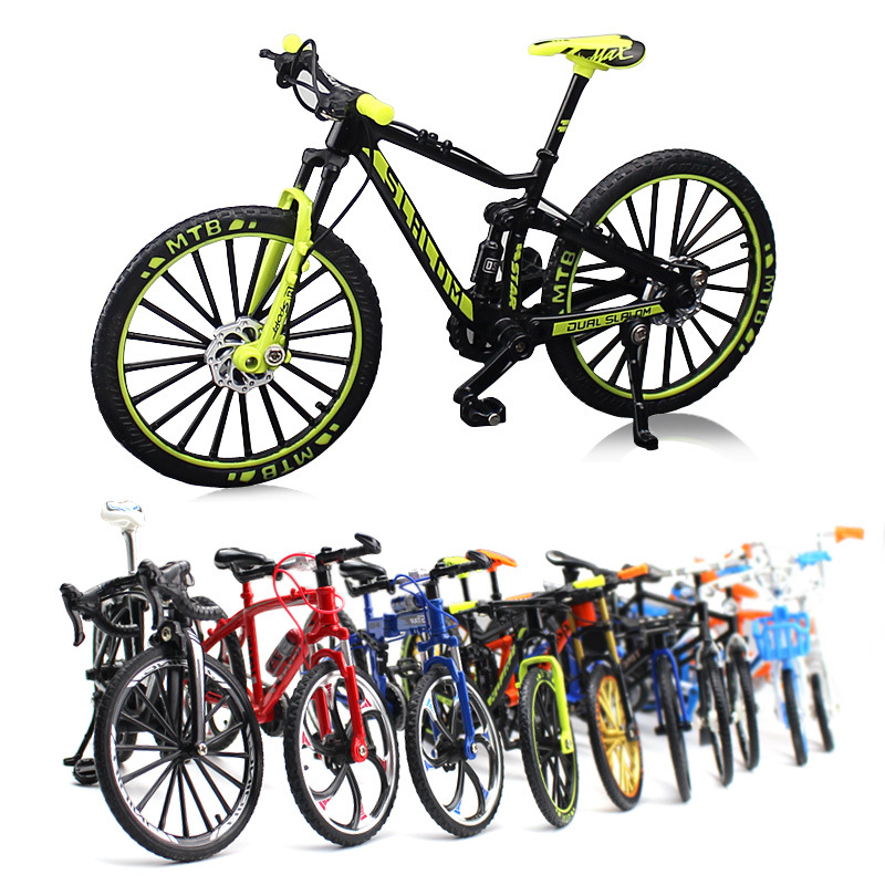 Alloy bicycle model customization 1:10 simulation bicycle handlebar road mini racing toy adult collection