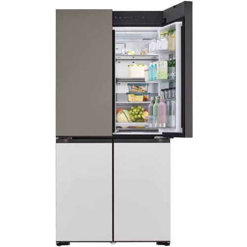 LG 617L MOODUP FRENCH DOOR LUX GRAY-LUX WHITE FRIDGE