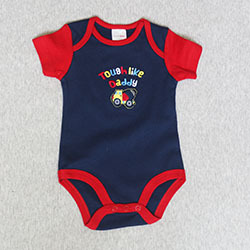 1PC Premium Rib-Knit Short-Sleeve Baby Bodysuit – Ultra-Soft, Fade-Resistant & Easy-Change Snap Closur