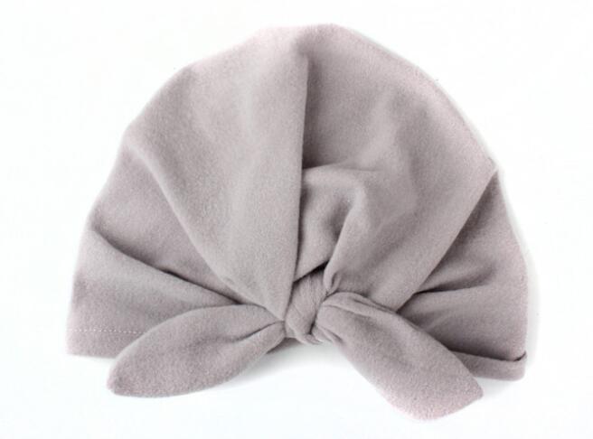 1-3 Years New born baby turban hat Children's dots India cap Baby rabbit ear knotted head ha child hat for spring /summer