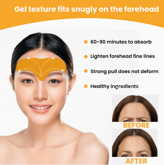 Forehead wrinkle Patch Reduce Fine Lines Firming Smoothing Tighten forehead Collagen Gel Patch Skin Care Stickers for women