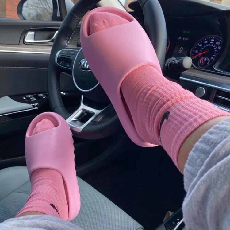 women slides shoes orange Summer new brand Slippers Thick-soled slippers jelly slides women designer slide outdoor