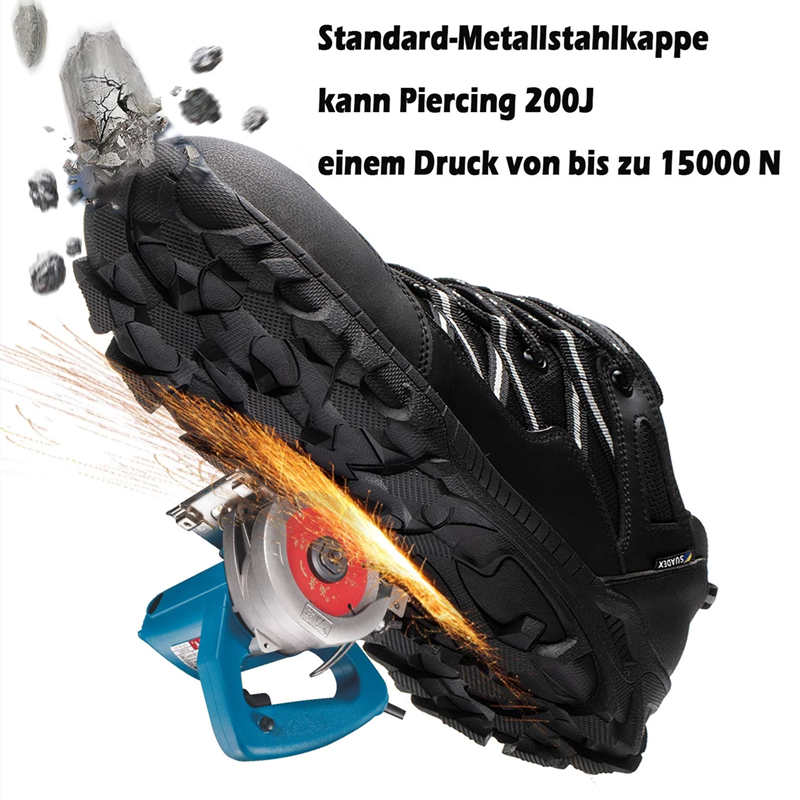 Casual labor insurance shoes men's anti-smashing and anti-piercing lightweight breathable steel toe cap safety shoes protective