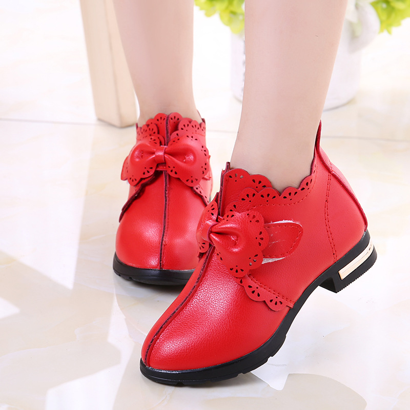 (4-12T) Girl Fashion Casual Solid Color Tassel Low Shoes