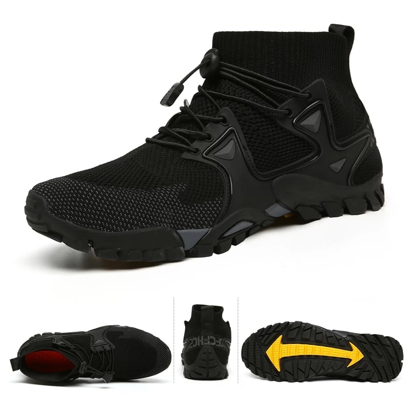 spring and summer new men's shoes couple outdoor hiking breathable flying shoes hiking shoes men