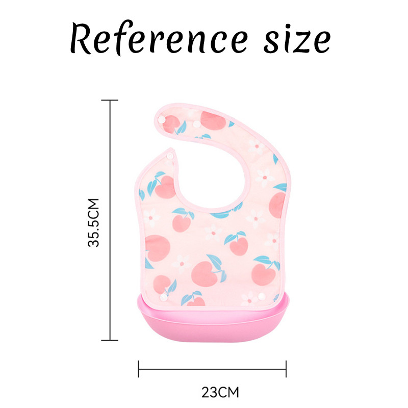 Baby's dining bib EVA waterproof detachable feeding bib Children's bib Mouth water towel Children's wash free dining bib