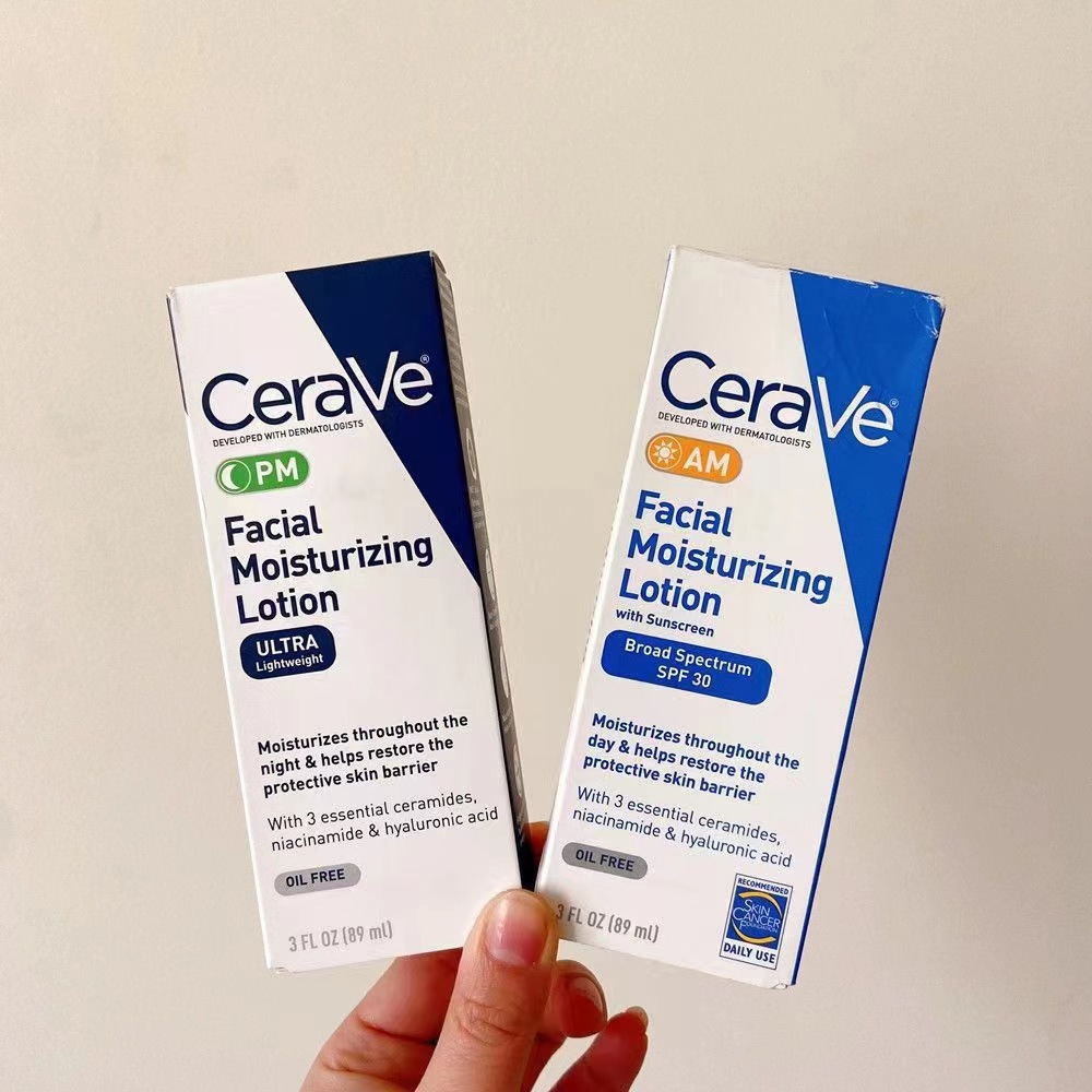 89ml Cerave SPF 30 Face Cream Facial Moisturizing Lotion Nicotinamide Hyaluronic Acid Essence Hydrating Skin Whitening Woman