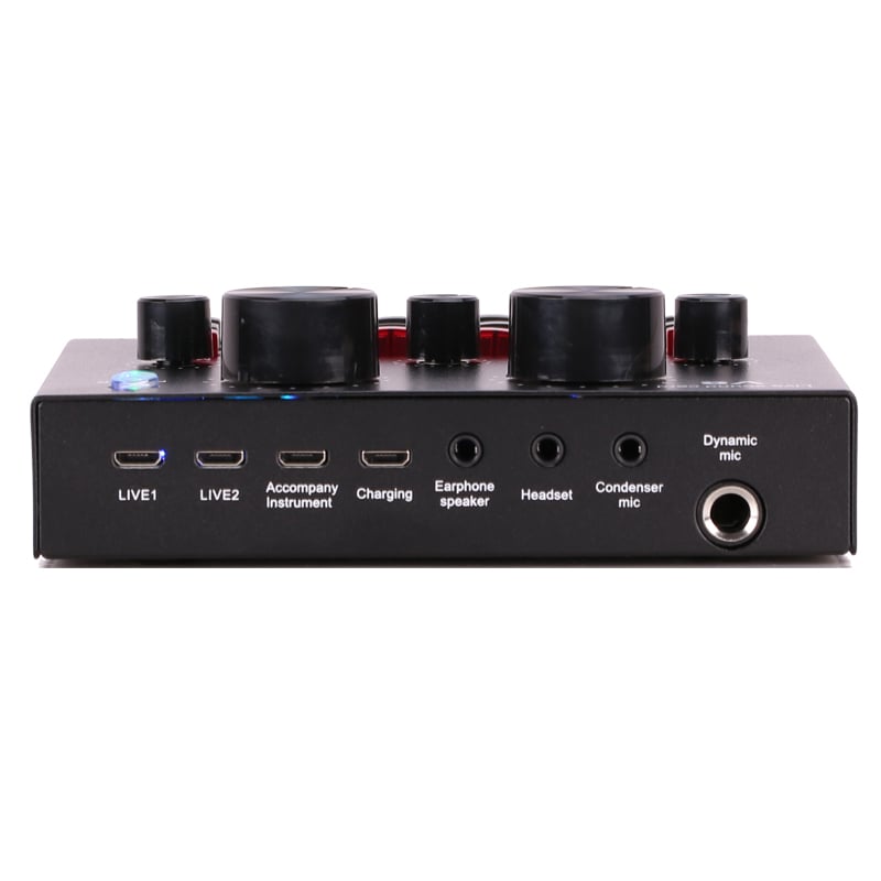Audio Interface V8 Usb Sound Card Audio Microphone Webcast Live Sound Card External Usb Bluetooth Function For Phone PC Dropship