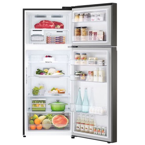 LG GN-B392PXGB 395L TOP FREEZER FRIDGE - BLACK