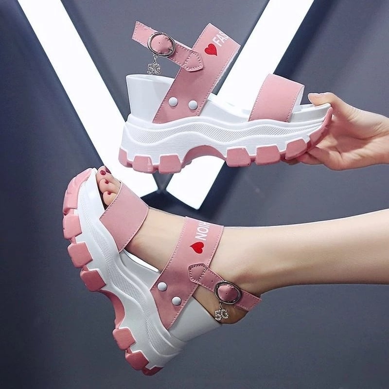 New Summer Women Platform Sandals Female Wedges Comfortable Shoes for Women Fish Toe Outdoor Height Increase Sandalia