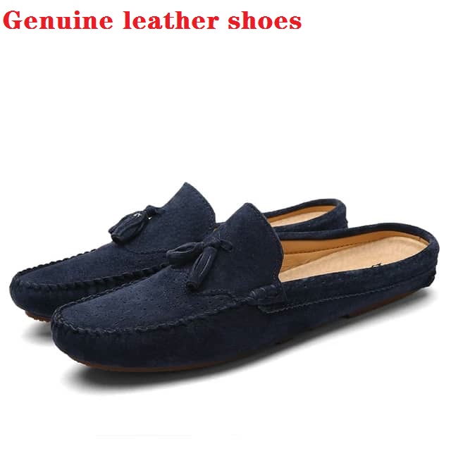Men fashion business brogue suede dress shoes Genuine leather shoes