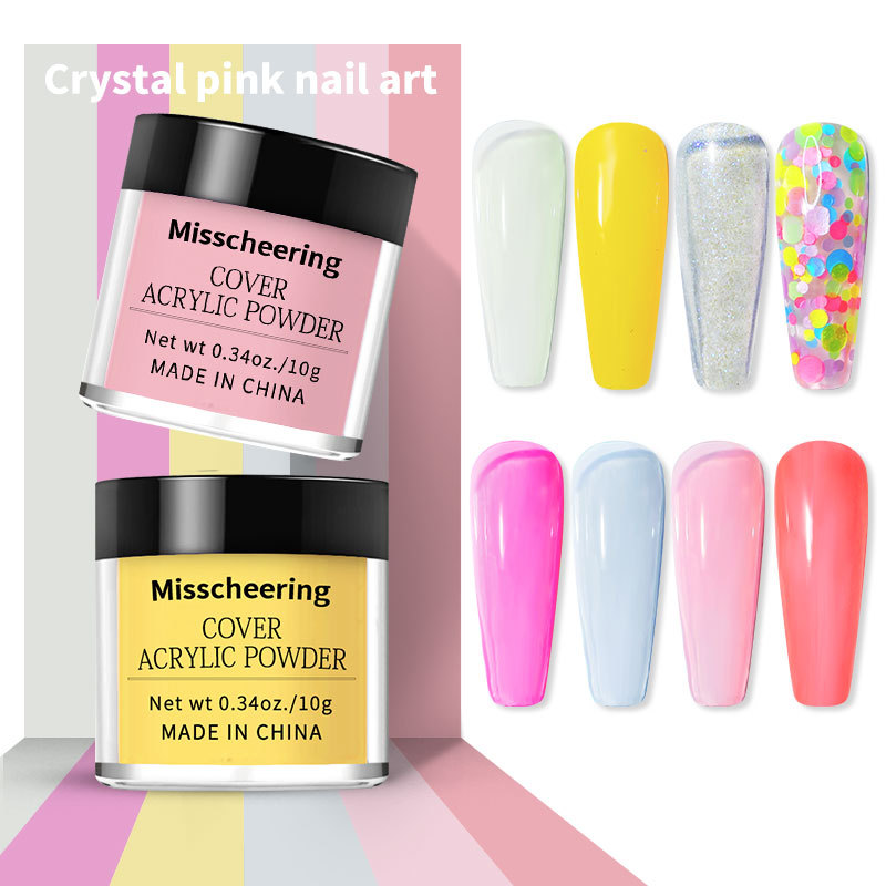 Nail Acrylic Powder Set and Liquid Monomer Nails Art Decoration for Manicure Kit Crystal Nail Glitter 3D Nail Tips Carving Tools