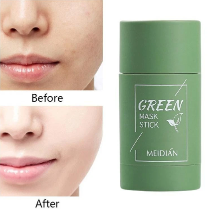 40g cleansing green tea green maskstick mud bar mask oil control anti acne eggplant skin care whitening shrinkage pore acne