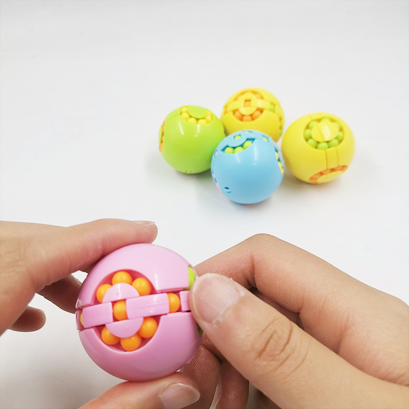 2pcs Anti-stress thinking development ball magic bean burger Rubik's cube toy