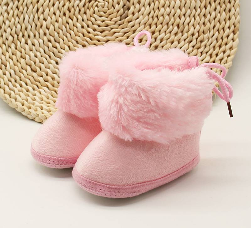 Winter boots cute baby female baby comfortable soft bottom toddler shoes