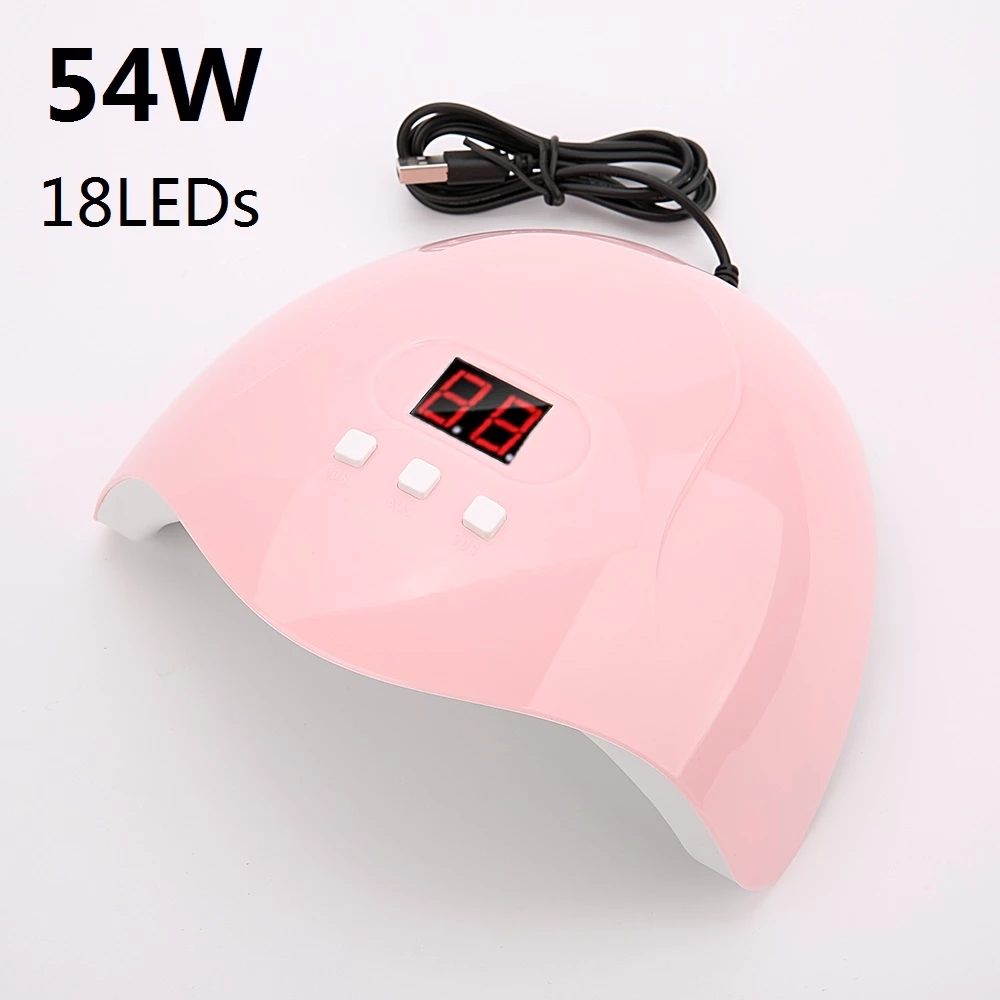 Nail Dryer 54W 18 LEDS UV LED Nail Lamp Nail Polish Gel Manicure Apparatus Manicure Tool Professional Art Nail drying Equipment