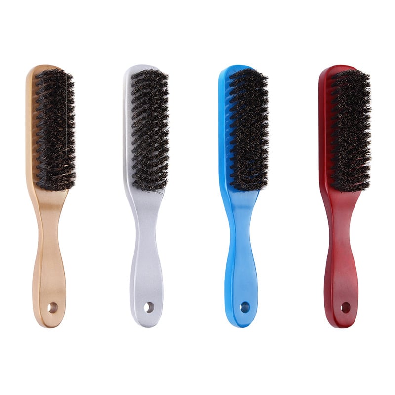 Wood Handle Hair Brush Comb Hard Boar Bristle Hairdressing Styling Beard Comb Anti-static Scalp Massage Brush Hair Tool &