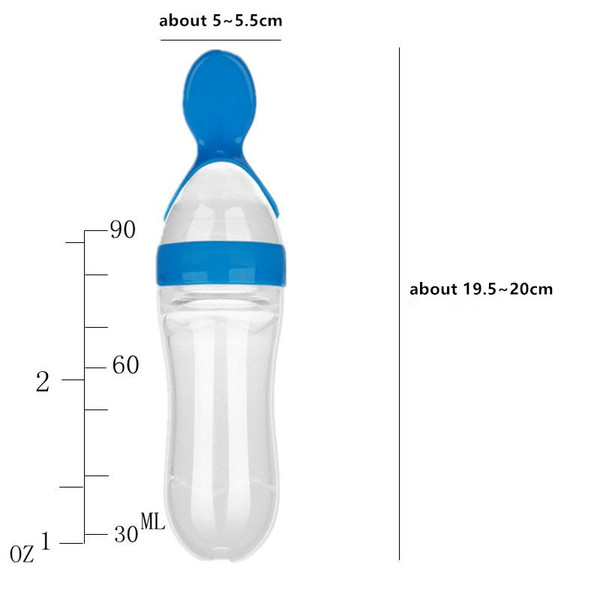 Newborn baby milking bottle silicone training meal spoon baby cereal supplement food safety tableware tool feeding spoon