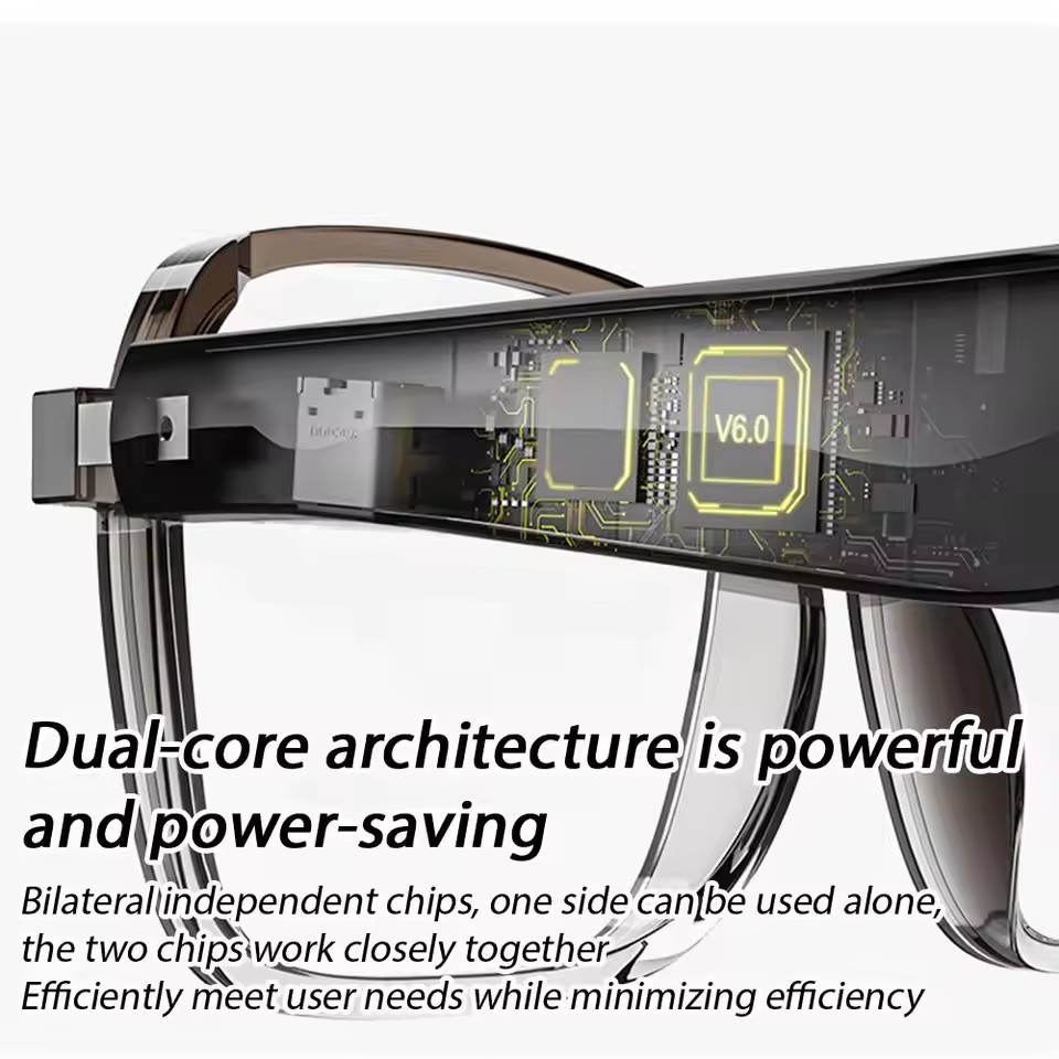 Smart Glasses With AI Translator Bluetooth Glasses Hands-Free Music & Calls Outdoor Sports Headphones Wireless Bluetooth Touch