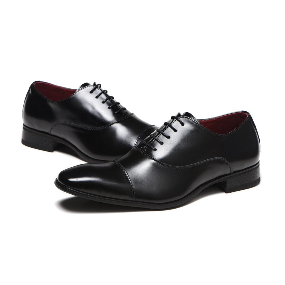 Men Dress Shoes Leather Men Shoes Fashion Men Wedding Shoes Comfortable Formal Shoes Drop Ship 663